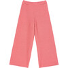 Ines Rib Trim Wide Leg Pant, Coral - Pants - 1 - thumbnail