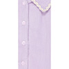 Gala Corduroy Point Collar Wavy Ribbon Trim Jacket, Mauve - Jackets - 4