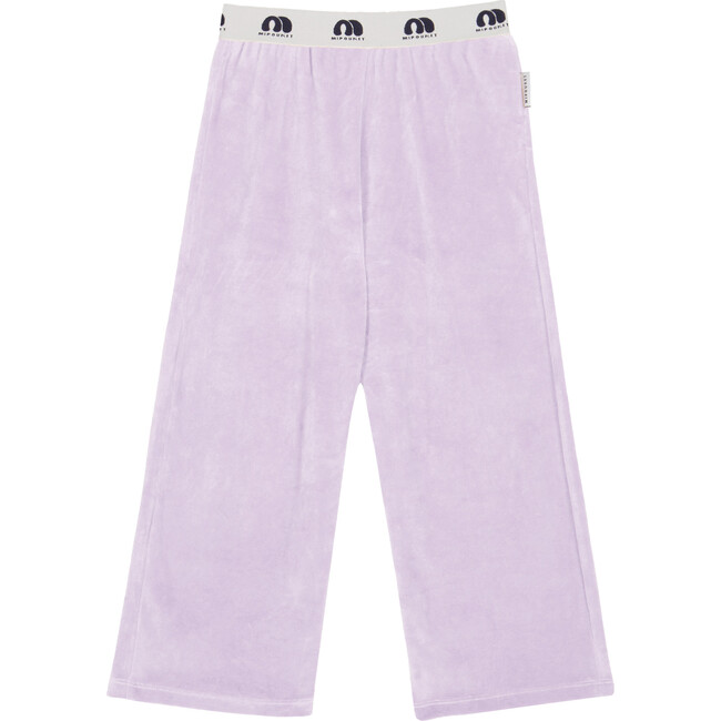 Manuela Cotton Velvet Wide Leg Pant, Mauve