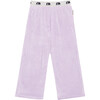 Manuela Cotton Velvet Wide Leg Pant, Mauve - Sweatpants - 1 - thumbnail