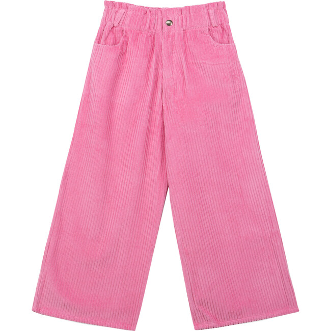 Diana Corduroy Wide Leg Pant, Pink - Pants - 2