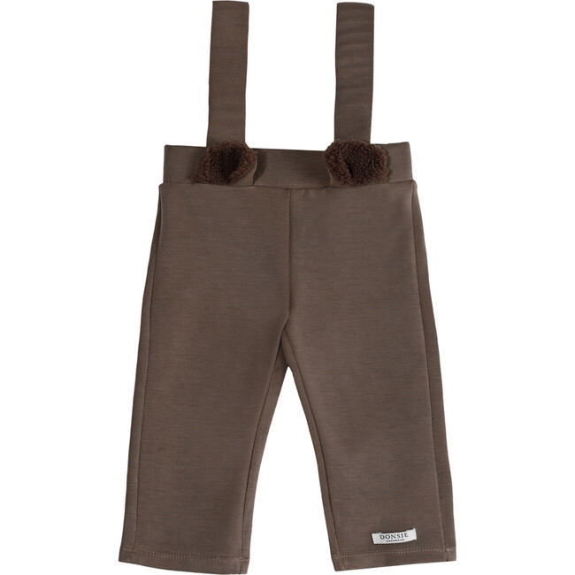 Sieffi Shoulder Strap With Ears Leggings, Bear Dusty Brown - Leggings - 1