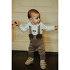 Sieffi Shoulder Strap With Ears Leggings, Bear Dusty Brown - Leggings - 2