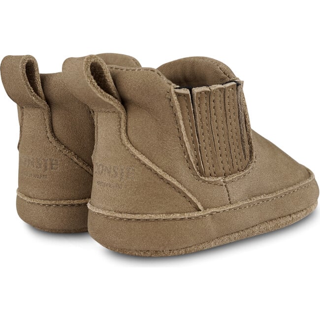 Skib Nubuck Slip-On Booties, Truffle - Booties - 4