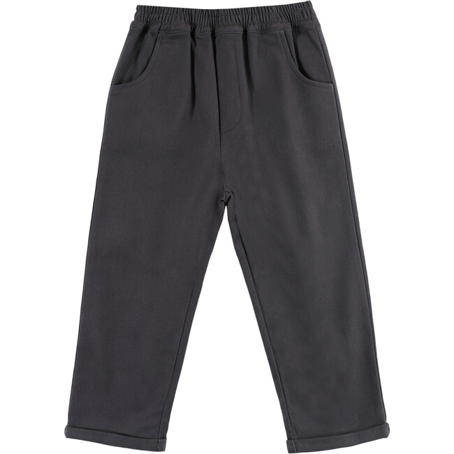 Olb Rolled-Up Ankle Elastic Waist Trousers, Cloudy Grey