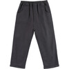 Olb Rolled-Up Ankle Elastic Waist Trousers, Cloudy Grey - Pants - 1 - thumbnail