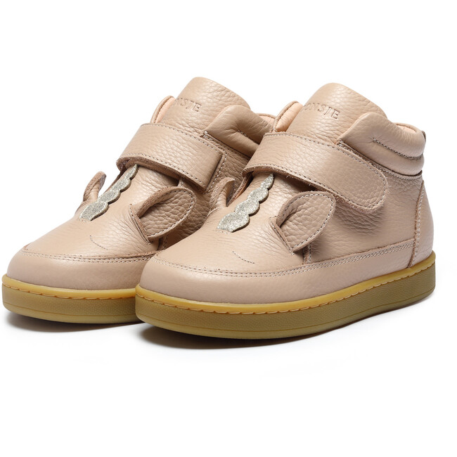 Mika Leather Velcro Strap Sneakers, Unicorn Light Rose