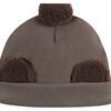 Miep Faux Fur Ear Pom Pom Beanie Hat, Bear Dusty Brown - Hats - 2