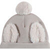 Miep Faux Fur Ear Pom Pom Beanie Hat, Bunny Soft Sand - Hats - 4