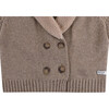 Nannie Merino Wool Waistcoat, Milk Chocolate Melange - Vests - 7