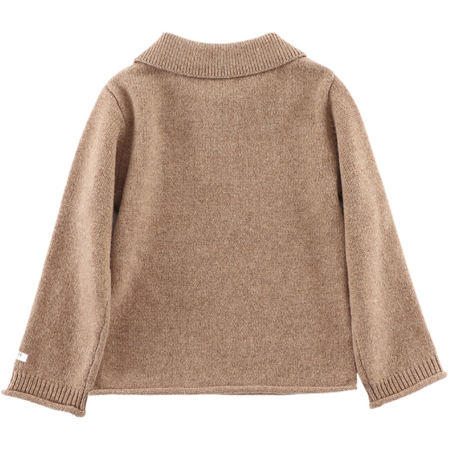 Ojan Merino Wool Sweater, Milk Chocolate Melange - Sweaters - 3