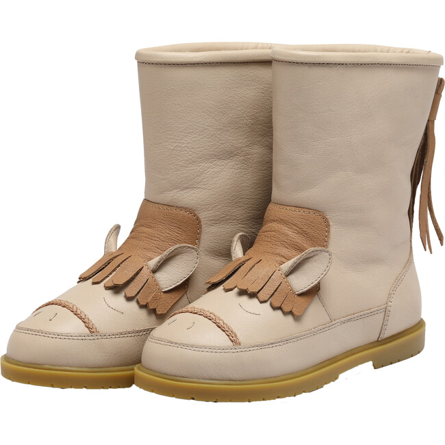 Wadudu Special Leather Boots, Horse Ivory