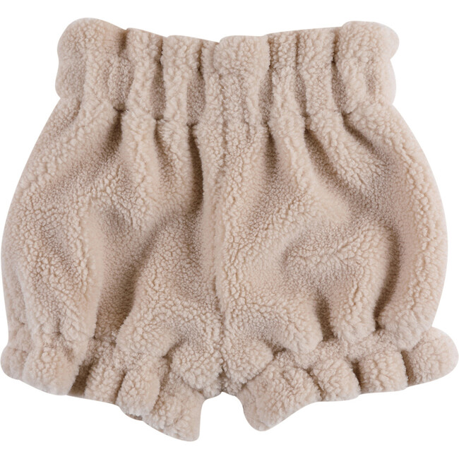 Venne Faux Fur Ruffle Waist & Cuff Bloomers, Soft Powder