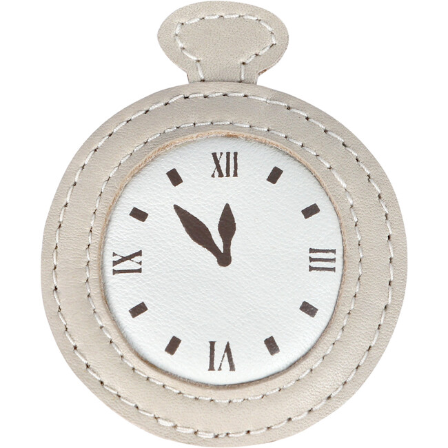 Guar Scored Leather Hari Clip, Stamp Cream
