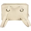 Logio Scored Leather Backpack, Envelope Cream - Backpacks - 4