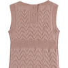 Klaes Cable Knit Sleeveless Playsuit, Cloudy Rose - Onesies - 5