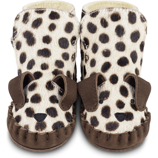 Kapi Exclusive Spotted Cow Hair Booties, Dalmatian Black - Booties - 3