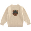 Denn Merino Wool Sweater, Bear Biscotti Melange - Sweaters - 1 - thumbnail