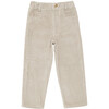 Bennox Straight Leg Elastic Waist Trousers, Taupe - Pants - 1 - thumbnail