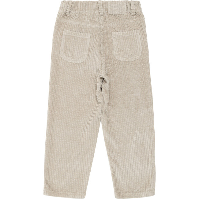 Bennox Straight Leg Elastic Waist Trousers, Taupe - Pants - 3