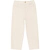 Bennox Straight Leg Elastic Waist Trousers, Macaroon - Pants - 1 - thumbnail