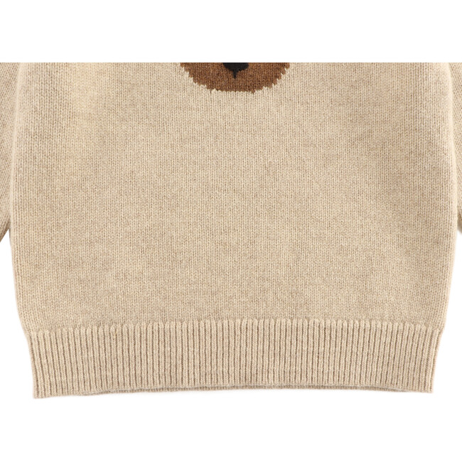 Denn Merino Wool Sweater, Bear Biscotti Melange - Sweaters - 5