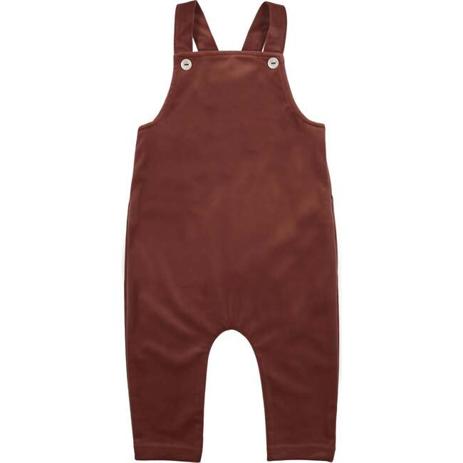 Velvet Butter Shoulder Strap Overalls, Mauve - Rompers - 2