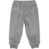 Velour Ribbed Waist & Cuff Crew Pants, Grey - Sweatpants - 1 - thumbnail