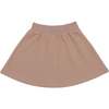 Super Bubble Ribbed Waist A-Line Short Skirt, Mauve - Skirts - 1 - thumbnail