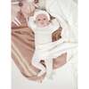 Ruffle Bib Long Sleeve Footie, Ivory - Footie Pajamas - 2