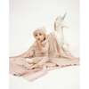 Ruffle Chest Long Sleeve Footie, Pale Mauve - Footie Pajamas - 2