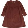 Royal Velvet Smocked Shect & Cuff A-Line Dress, Mauve - Dresses - 1 - thumbnail