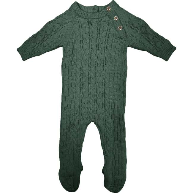 Multi Knit Long Sleeve Footie, Sage