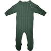 Multi Knit Long Sleeve Footie, Sage - Footie Pajamas - 1 - thumbnail