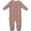 Pretty Paisley Long Sleeve Footie, Mauve - Footie Pajamas - 1 - thumbnail