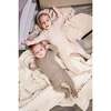 Marled Multi Knit Crew Neck Sweater Long Sleeve Footie, Taupe - Footie Pajamas - 2