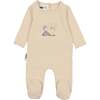 Little Wish Long Sleeve Footie, Beige - Footie Pajamas - 1 - thumbnail