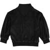 Girls Velour Turtle Neck Long Sleeve Sweater, Black - Sweaters - 1 - thumbnail