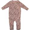 Fall Floral Long Sleeve Footie, Mauve - Footie Pajamas - 1 - thumbnail