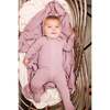 Elegant Embroidered Long Sleeve Footie, Mulberry - Footie Pajamas - 2