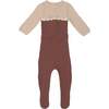 Cutie Color-Block Long Sleeve Footie, Berry - Footie Pajamas - 1 - thumbnail