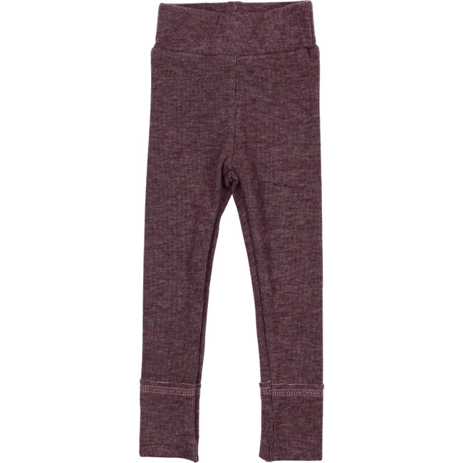 Cotton Cashmere Leggings Unisex, Burgundy