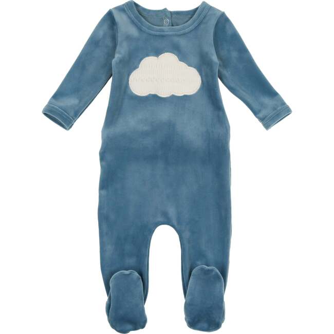 Cozy Cloud Long Sleeve Footie, Blue