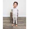 Flecked Turtle Neck Sweater & Pant 2-Piece Set, Ivory - Mixed Apparel Set - 2