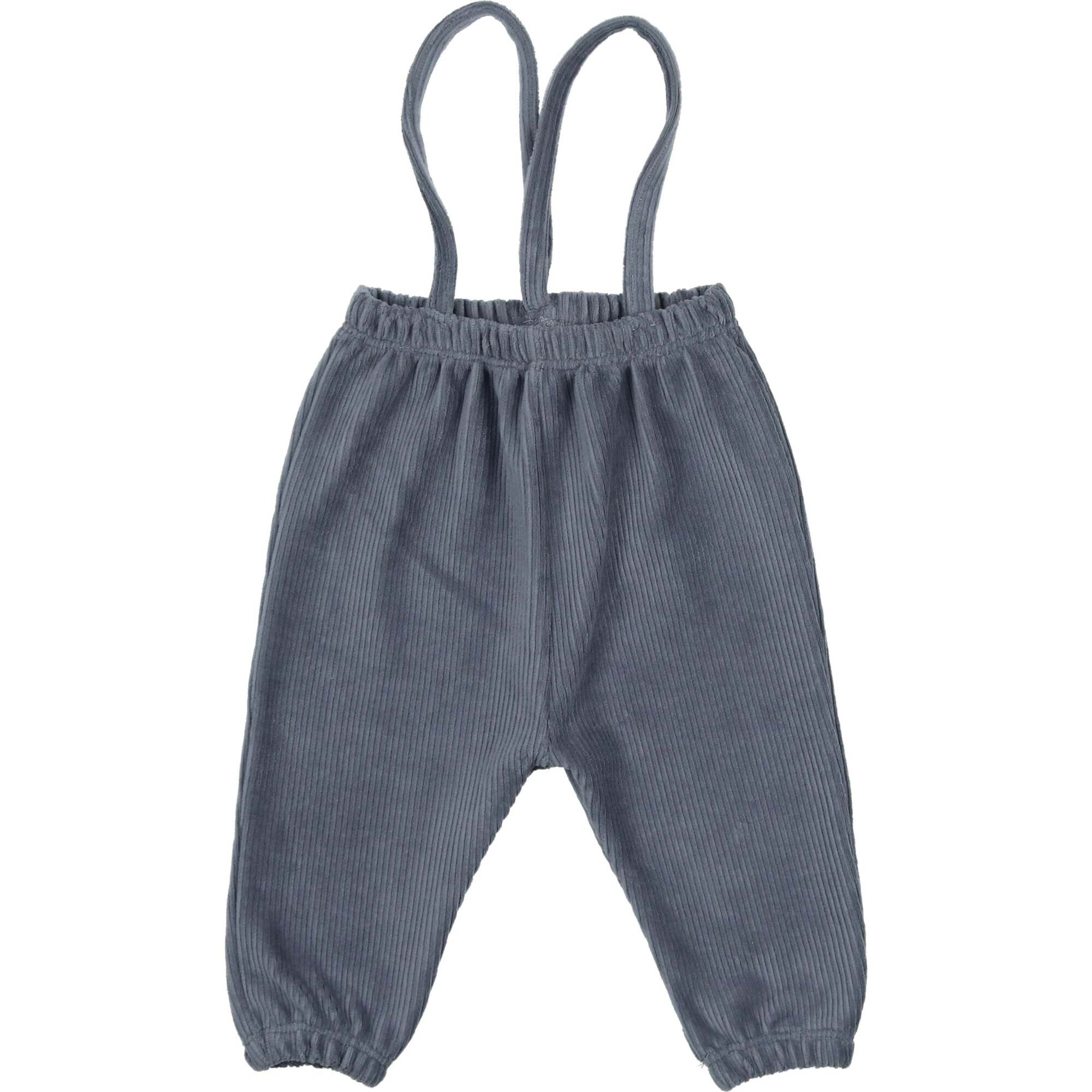 Corduroy Essentials Shoulder Strap Pant Overalls, Blue - Rompers - 1