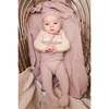 Cutie Color-Block Long Sleeve Footie, Mauve - Footie Pajamas - 2