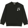 Boys Super Bubble Ribbed Crew Neck Sweater Top, Black - Sweaters - 1 - thumbnail