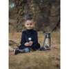 Boys Velour Turtle Neck Long Sleeve Sweater, Black - Sweaters - 2