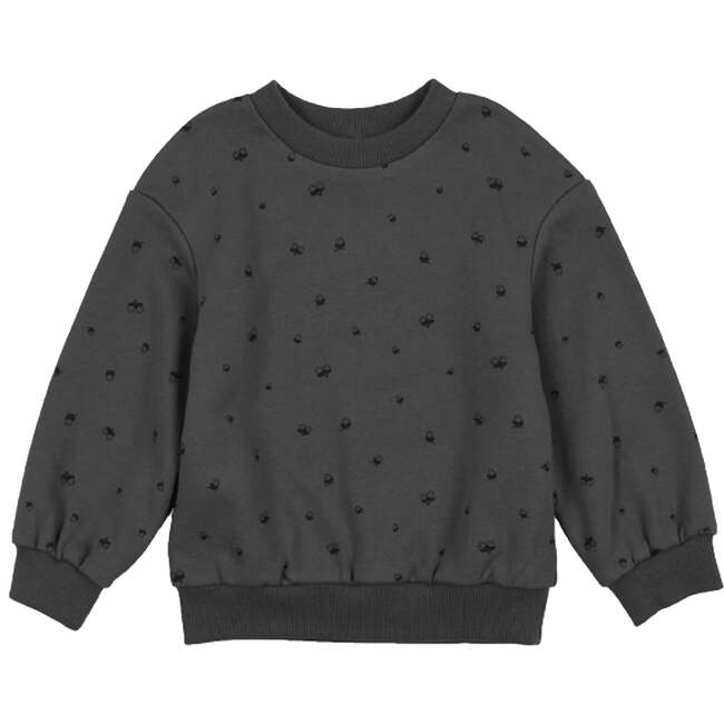 Acorn Crew Neck Long Sleeve Sweater, Grey