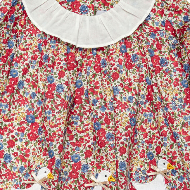 Little Liberty Floral Print Willow Collar Long Sleeve Dress, Emma & Georgina - Dresses - 3